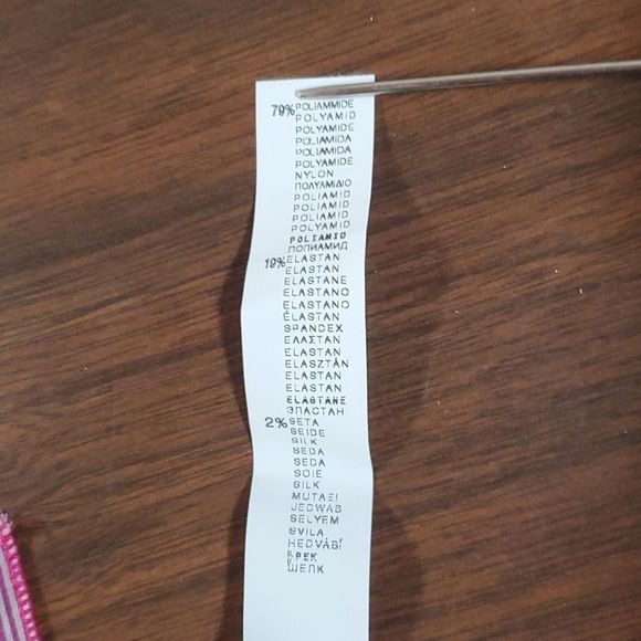 NEW Intimissimi Silk Blend Keyhole with Ribbon Tie Thong Panties Panty Underwear - Picture 6 of 7